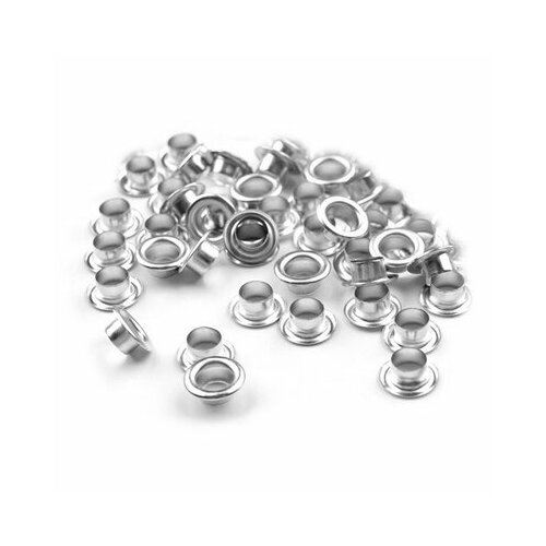 Люверс металлический 5 мм серебро (1000 шт)