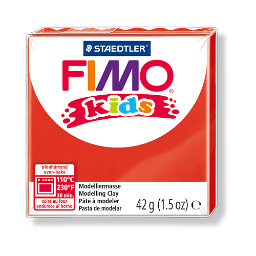 Полимерная глина для детей FIMO kids 2 (красный) 42г