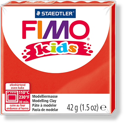 фото Полимерная глина для детей FIMO kids 2 (красный) 42г