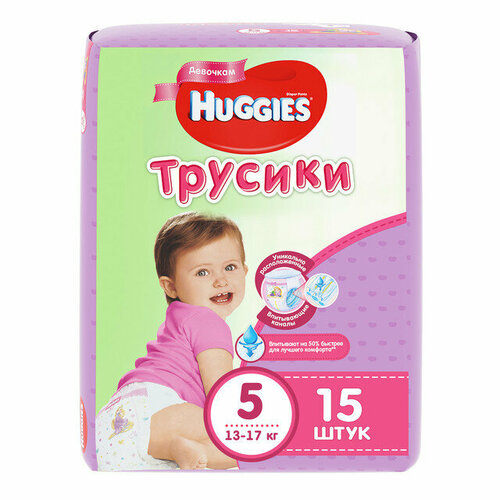 Huggies Трусики Литтл Волкерс размер 5 13-17 кг 15 шт