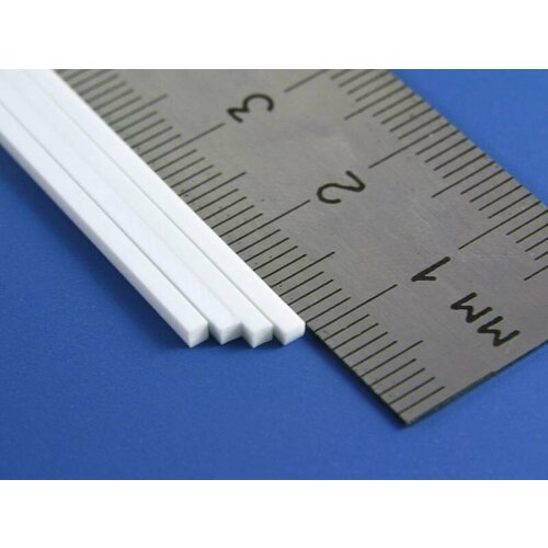 Полоска пластиковая для масштаба S, 1.6х1.6 мм, 9 шт