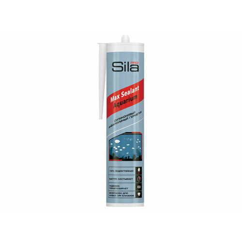 Sila PRO Max Sealant, AQ, силиконовый аквариумный герметик, черный, 280 мл AQ2802