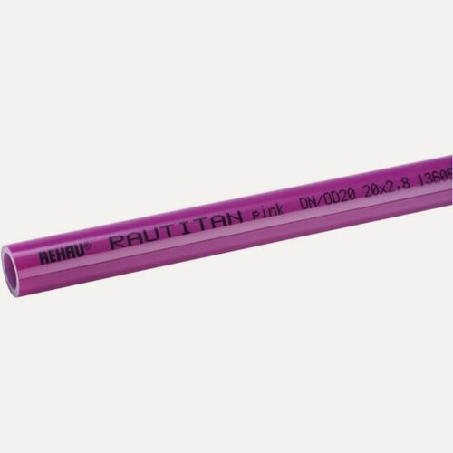 Изображение товара Труба Rehau RAUTITAN pink, отопительная, 16x2,2, (бухта 120 м)