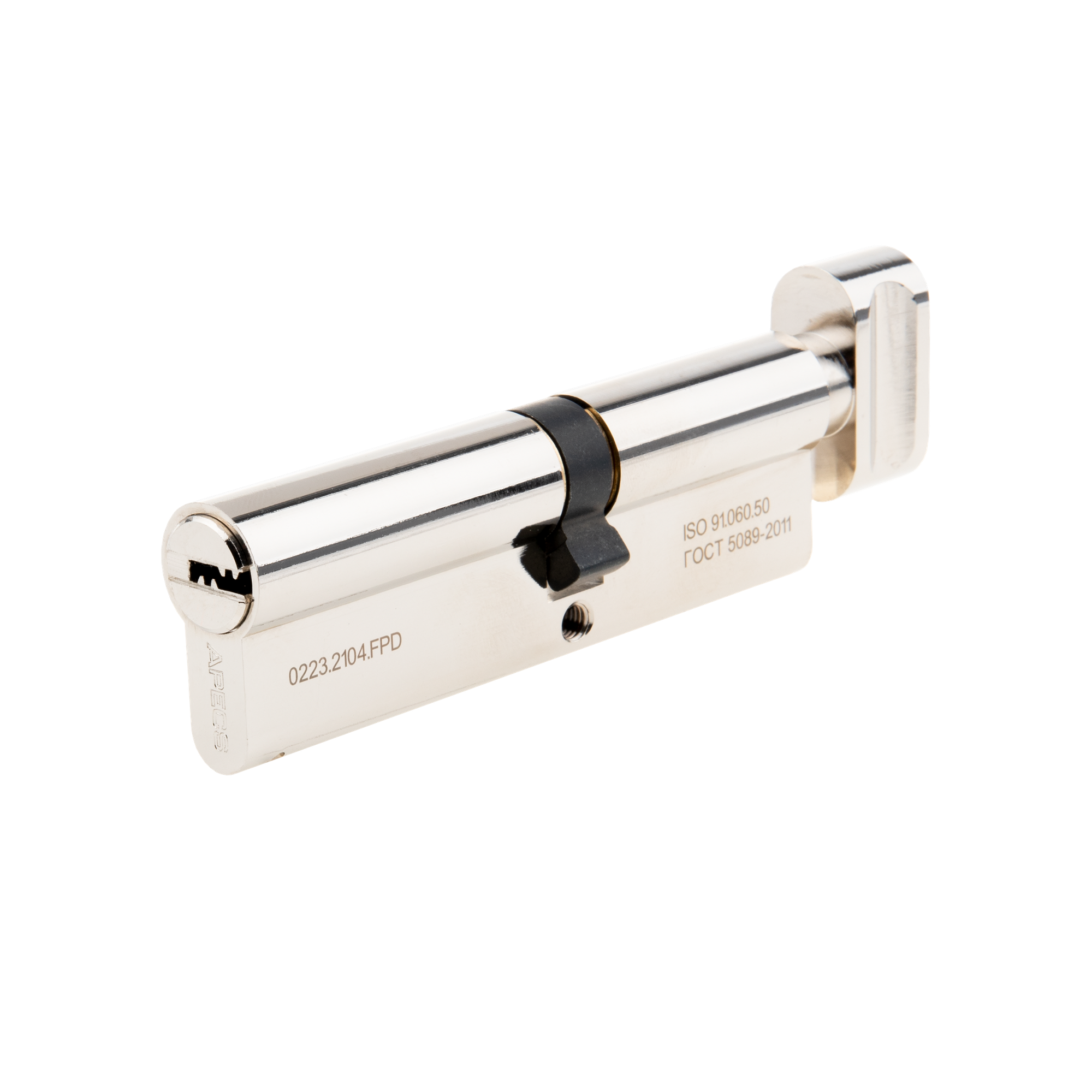 Цилиндровые механизмы Apecs Pro LM-100(45C/55)-C-NI 100 мм ключ/вертушка цвет никель