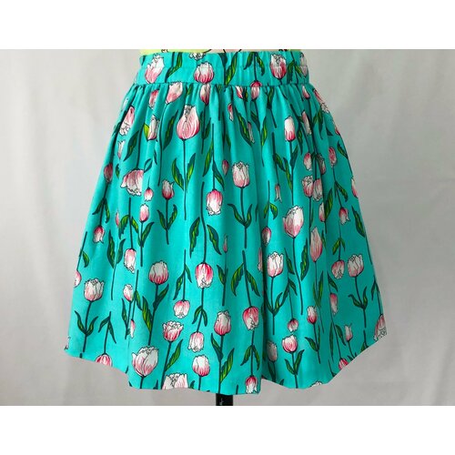 фото Юбка, размер 32, зеленый, розовый бренда нет