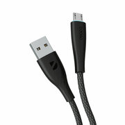 Дата-кабель Fly USB - micro USB, 1м, черный, Deppa, Deppa 72545