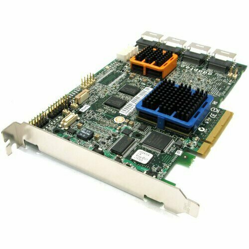 Контроллер Adaptec 256MB PCI-E x8 SAS/SATAII, RAID, 16port(int 4*SFF8087) ASR-31605 контроллер adaptec asr 51245 3gb s sas sata sgl 512mb 16port pci e x8 2268100 r