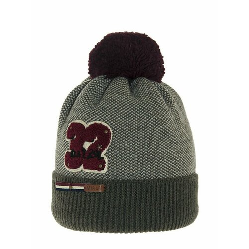 фото Шапка mialt, размер 52-54, бежевый, хаки