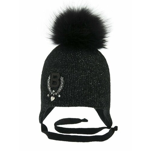 фото Шапка mialt, размер 48-50, черный