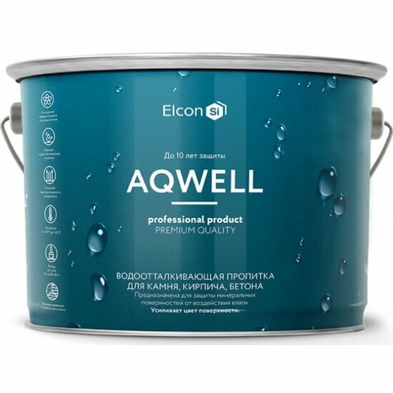 Пропитка для камня Elcon Aqwell, водоотталкивающая, 2 л