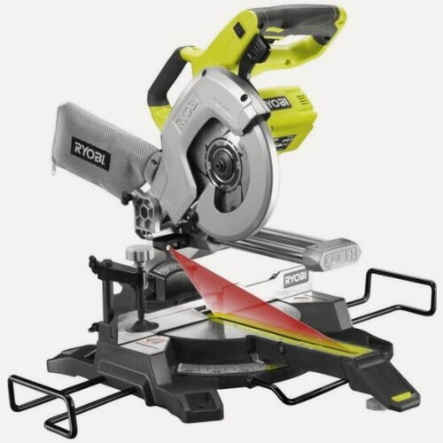Изображение товара Аккумуляторная торцовочно-усовочная пила Ryobi ONE+ R18MS216-0 5133003597