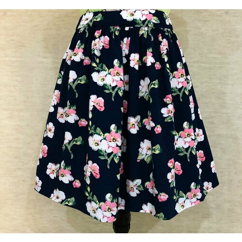 фото Юбка, размер 32, коралловый, синий бренда нет