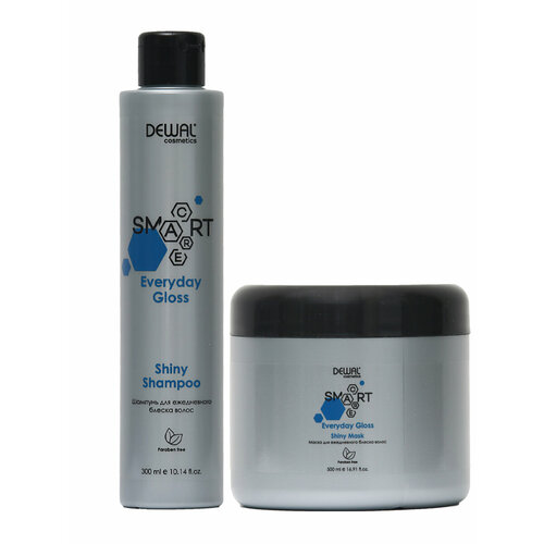 Набор для волос SMART CARE Everyday Gloss Shiny шампунь 300 мл маска 500 мл DEWAL DCS20006_DCS20004 2029₽