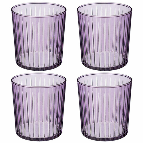 Набор стаканов из 4 штук sicilia violet 380мл KSG-312-112