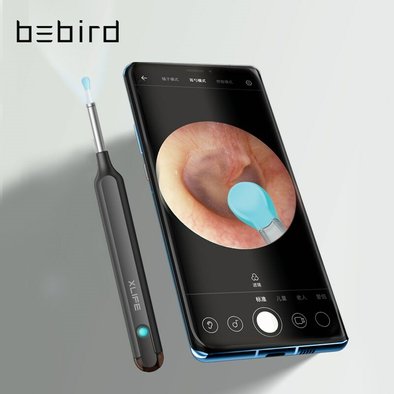Xiaomi Умная ушная палочка с камерой Bebird Xlife X1+ Черный - фотография № 4