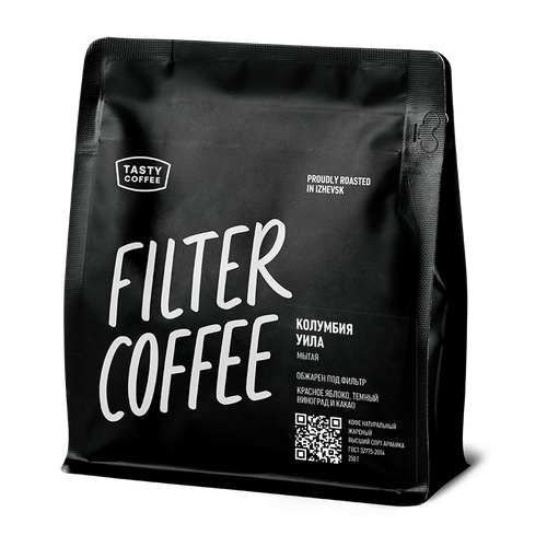 Кофе для фильтра Колумбия Уила Tasty Coffee, в зернах, 1000 г