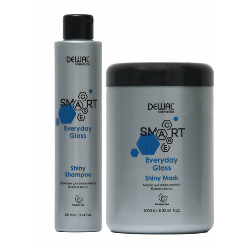 Набор для волос SMART CARE Everyday Gloss Shiny шампунь 300 мл маска 1000 мл DEWAL DCS20006_DCS20005 2450₽