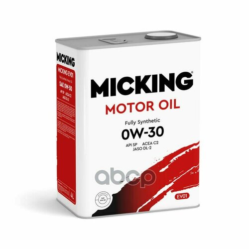 MICKING Micking Motor Oil Evo1 0W-30 Api Sp Acea C2 Synth. 4Л.