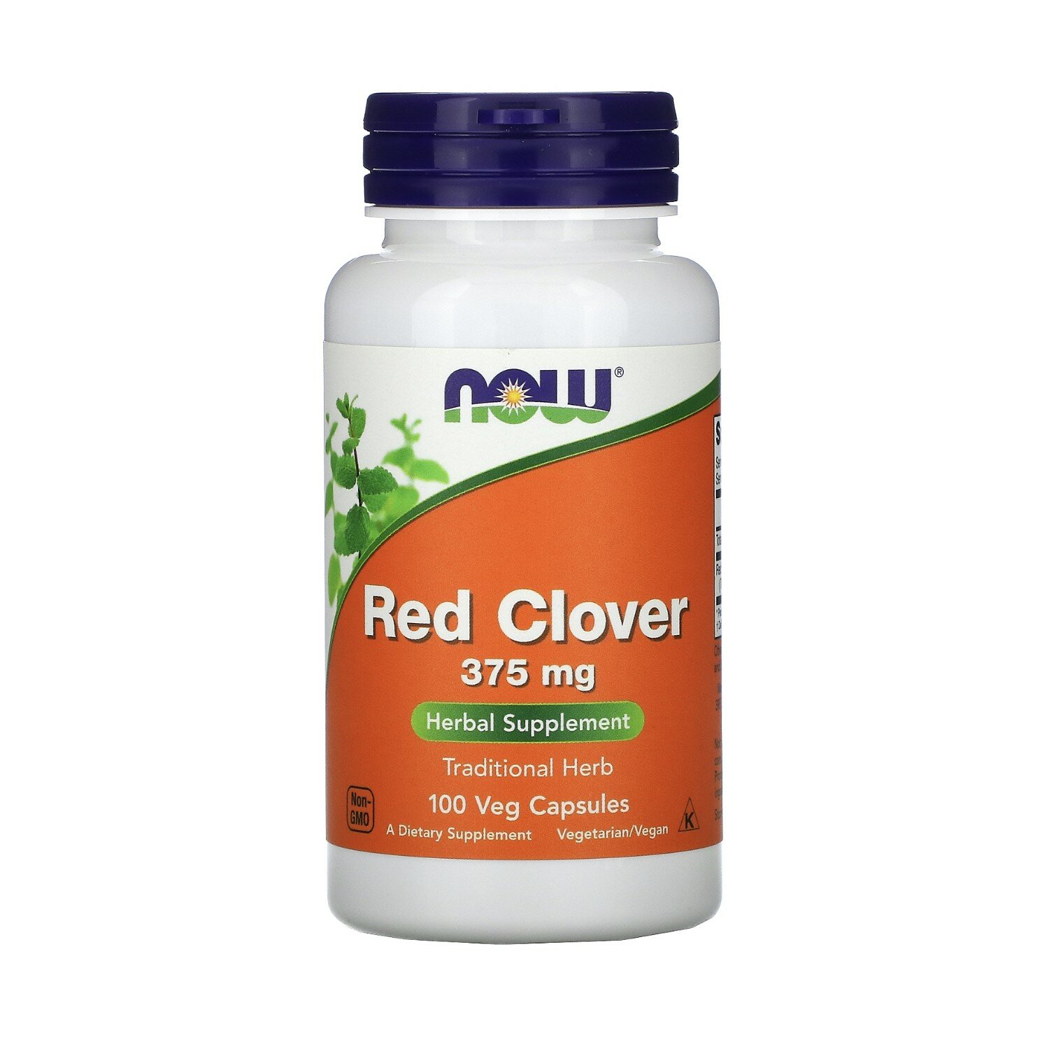 NOW Red Clover 375 мг 100 вег. капсул