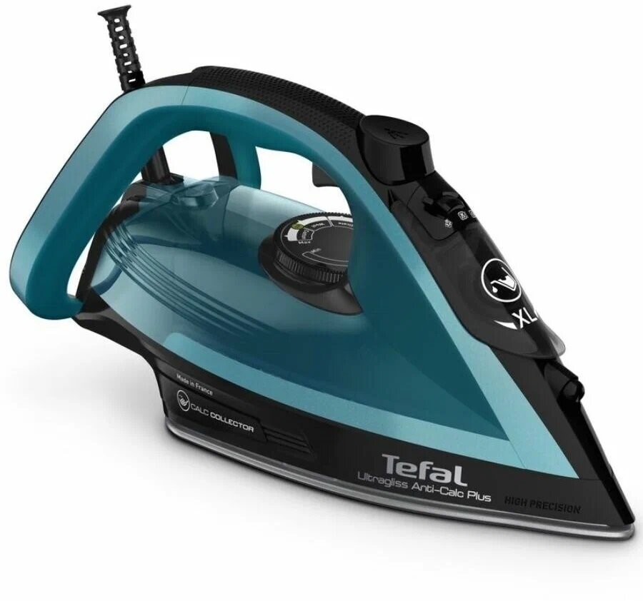 Утюг Tefal FV6832 Ultragliss Plus, черный/морозный синий