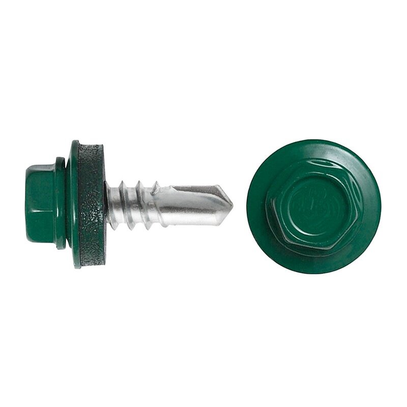 фото Свфс Саморез кровельный RAL-6005 ZP 5,5х19 (70шт) м. к.