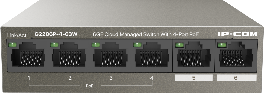 Коммутатор (свитч) IP-COM (G2206P-4-63W)