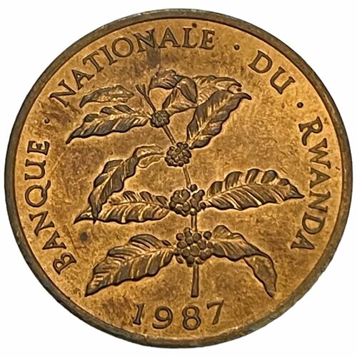 Руанда 5 франков 1987 г. 5 франков 1987 бельгия надпись на голландском belgie из оборота