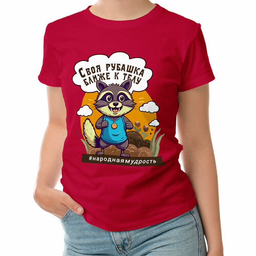 фото Футболка roly, размер s, красный