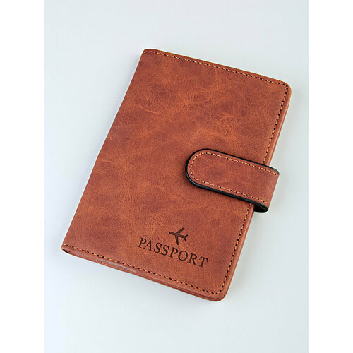 Обложка для паспорта , коричневый
