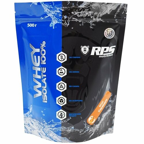 фото Изолят протеин rps nutrition whey isolate 100% - 500 грамм, карамель
