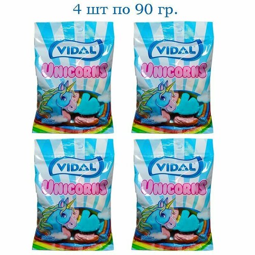 Мармелад VIDAL Единорожки 90 г, 4 шт