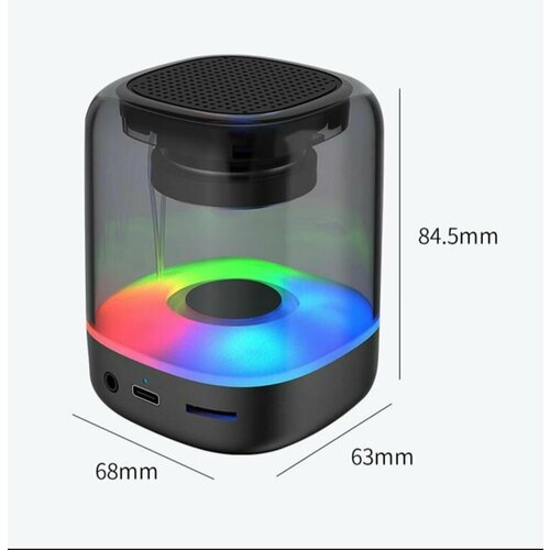 Беспроводная портативная колонка с RGB подсветкой / Акустическая система Bluetooth