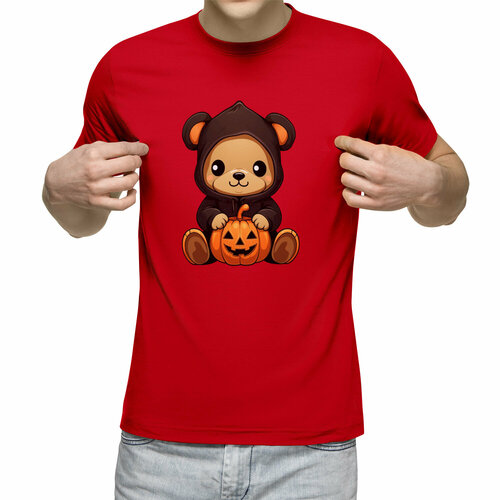 Футболка Us Basic, размер XL, красный мужская футболка медвежонок s красный