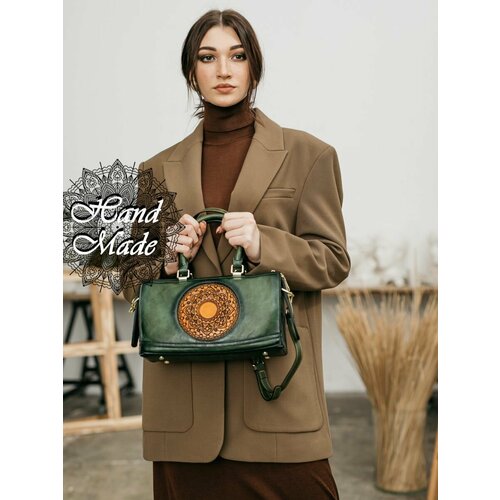 фото Сумка lumida, зеленый, серый