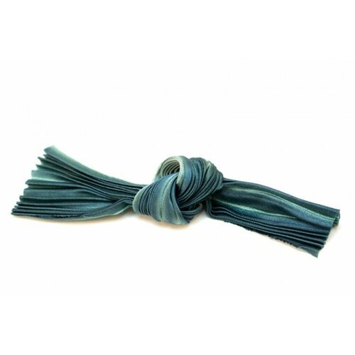 Лента шелковая Шибори ширина 12см цвет 084 сине-серый 20см 362₽