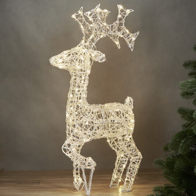 Winter Deco Светодиодный олень Нельсон 78 см, 120 теплых белых LED ламп, IP44 3060110