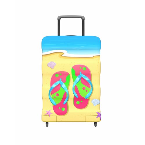 Чехол для чемодана Brandburg ЧЧL-Пляж-11, размер L, мультиколор