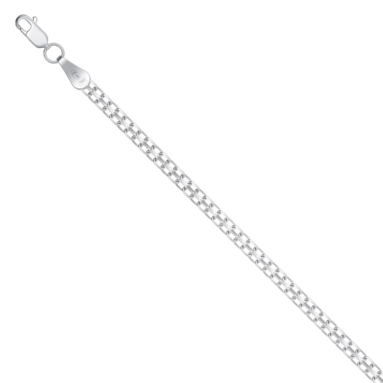 Браслет Krastsvetmet браслет из серебра нб22-040-3 диаметром проволоки 0,5, серебро, 925 проба, родирование