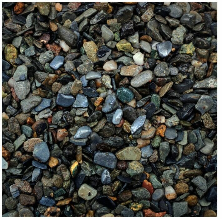 фото DECOTOP Onyx - Природный тёмный гравий, 5-10 мм, 6 кг/4 л