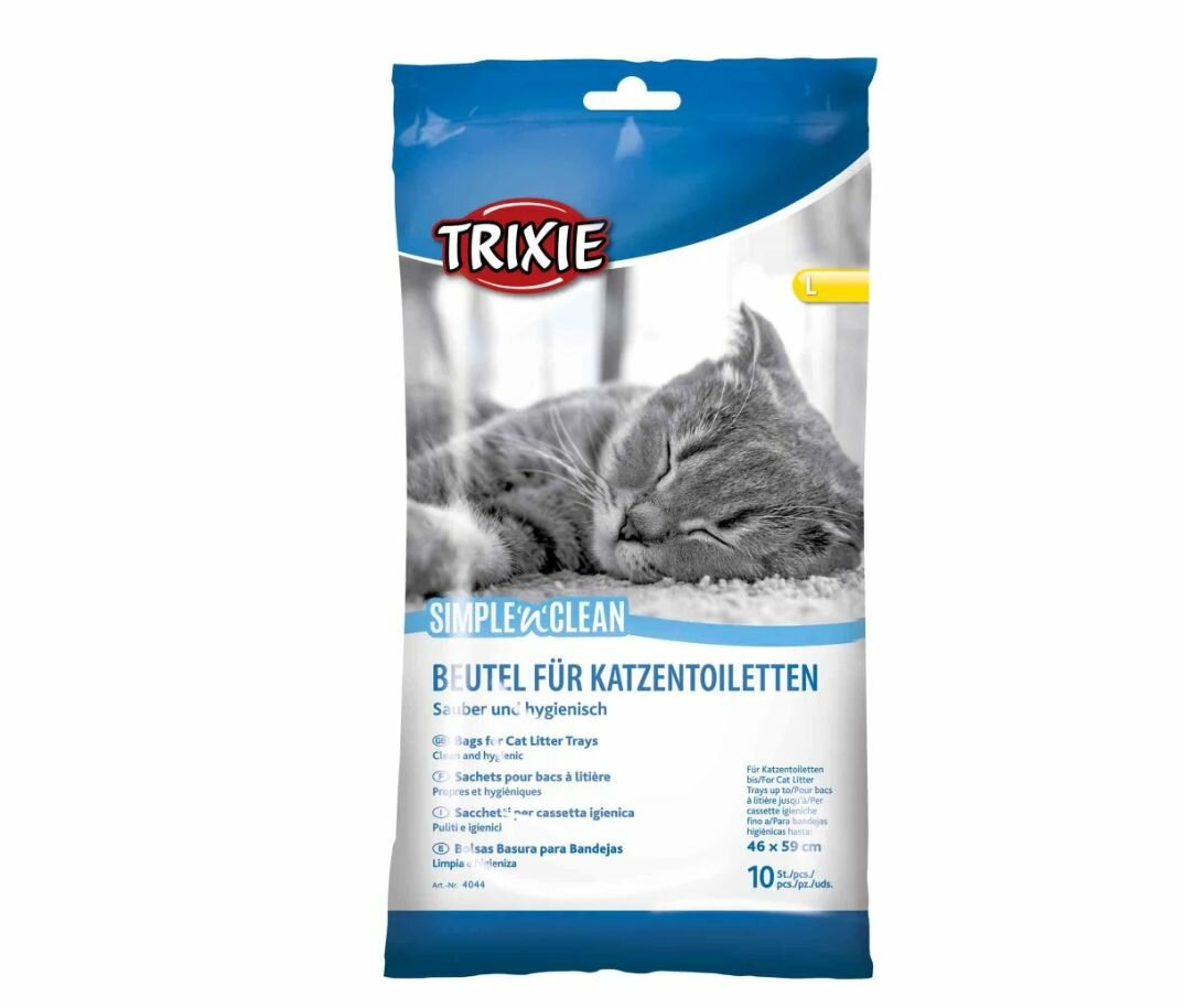 TRIXIE пакеты уборочные для кошачьих туалетов, 46 см x 59 см,10 шт
