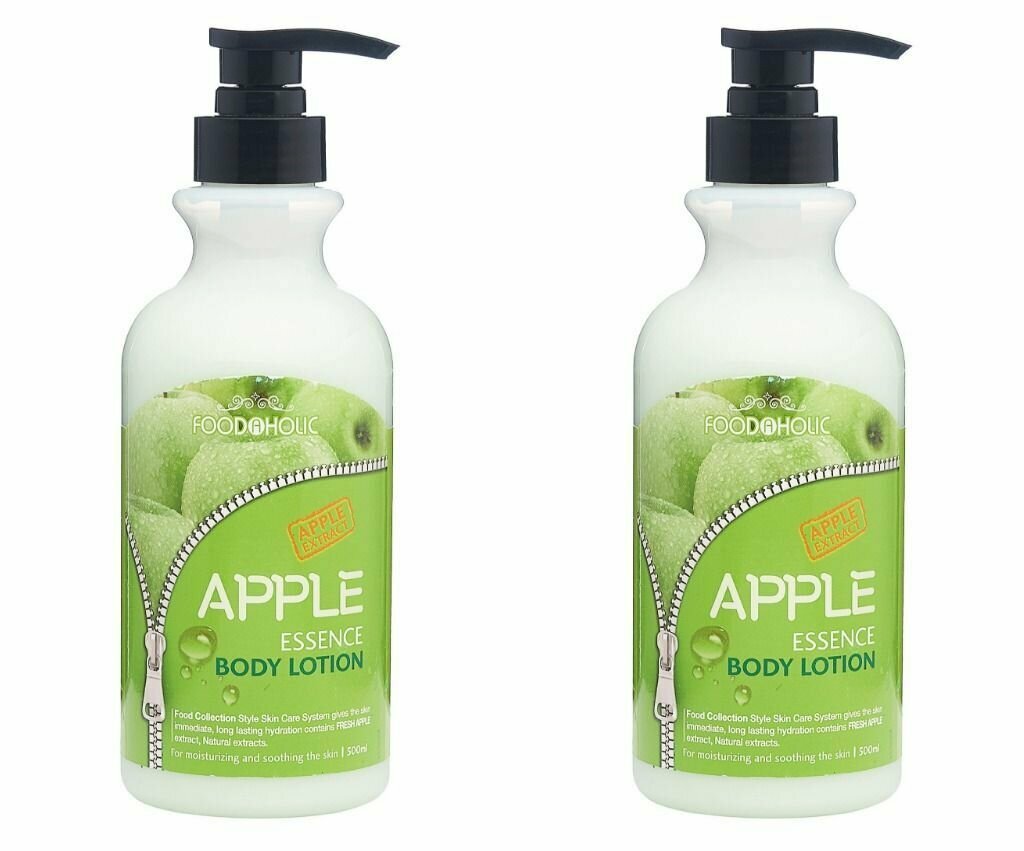 FoodaHolic Лосьон для тела с экстрактом яблока FOODAHOLIC Essential Body Lotion Apple 500 - 2 штуки