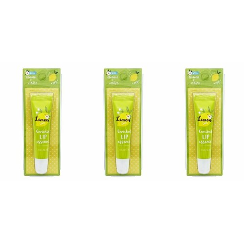 WELCOS Бальзам для губ с экстрактом лимона Around me enriched lip essence lemon 8,7гр- 3 штуки