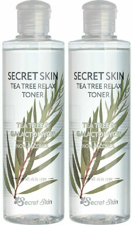 Secret Skin, Тонер для лица с экстрактом чайного дерева Tea Tree Relax, 250 мл, 2 шт