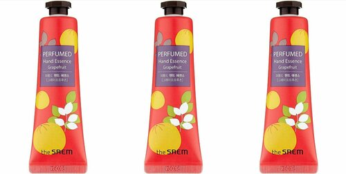 THE SAEM Крем для рук парфюмированный с грейпфрутом Perfumed Hand Essence Grapefruit 30мл - 3 штуки