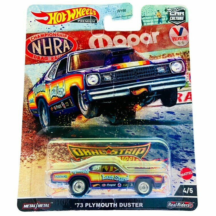 FPY86-HCK22 Машинка игрушка Hot Wheels Premium Car Culture металлическая коллекционная 73 Plymouth Duster