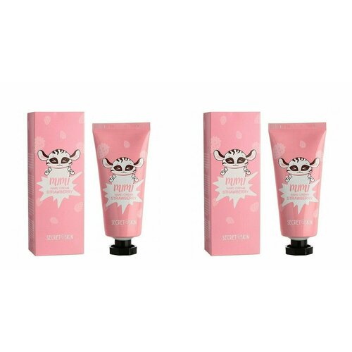 SECRET SKIN Крем для рук клубника SECRETSKIN MIMI HAND CREAM STRAWBERRY 60ml 2 шт