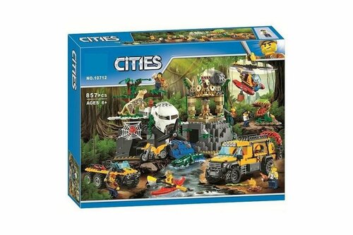 Конструктор Cities Сити (City) База исследователей джунглей, 857 деталей