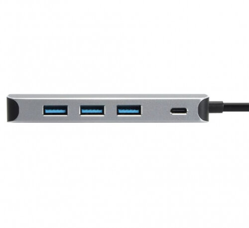 Адаптер концентратор Vcom Type-C-4 port USB3.0 HUB Alum Shell