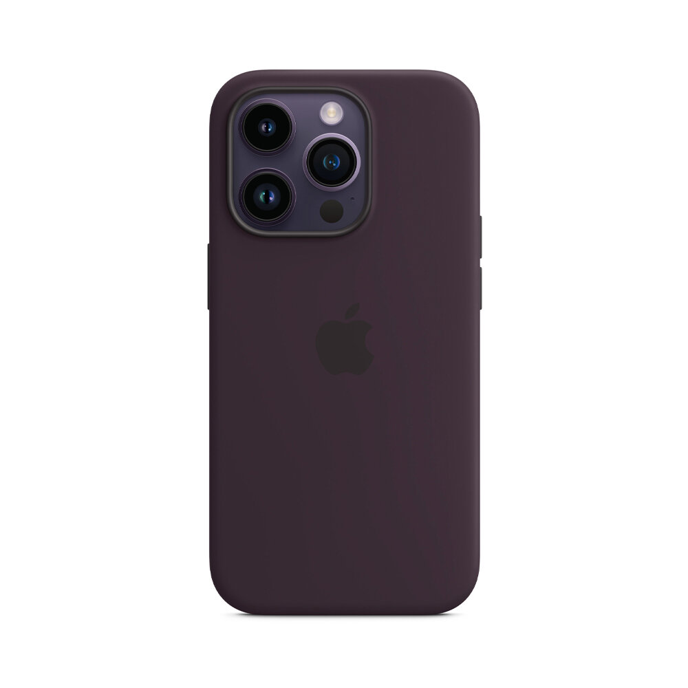 Apple силиконовый чехол для iPhone 14 Pro Silicone Case MagSafe (темно-фиолетовый)