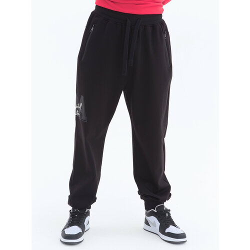 фото Брюки , размер 44-46(рост 170см), черный kf (koffee)